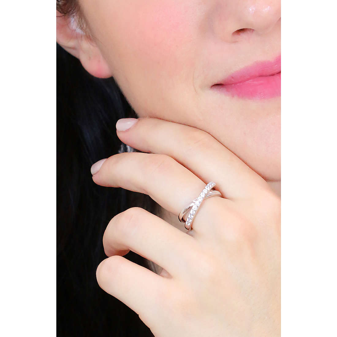 Mabina Gioielli anelli Kim donna 523277-15 indosso