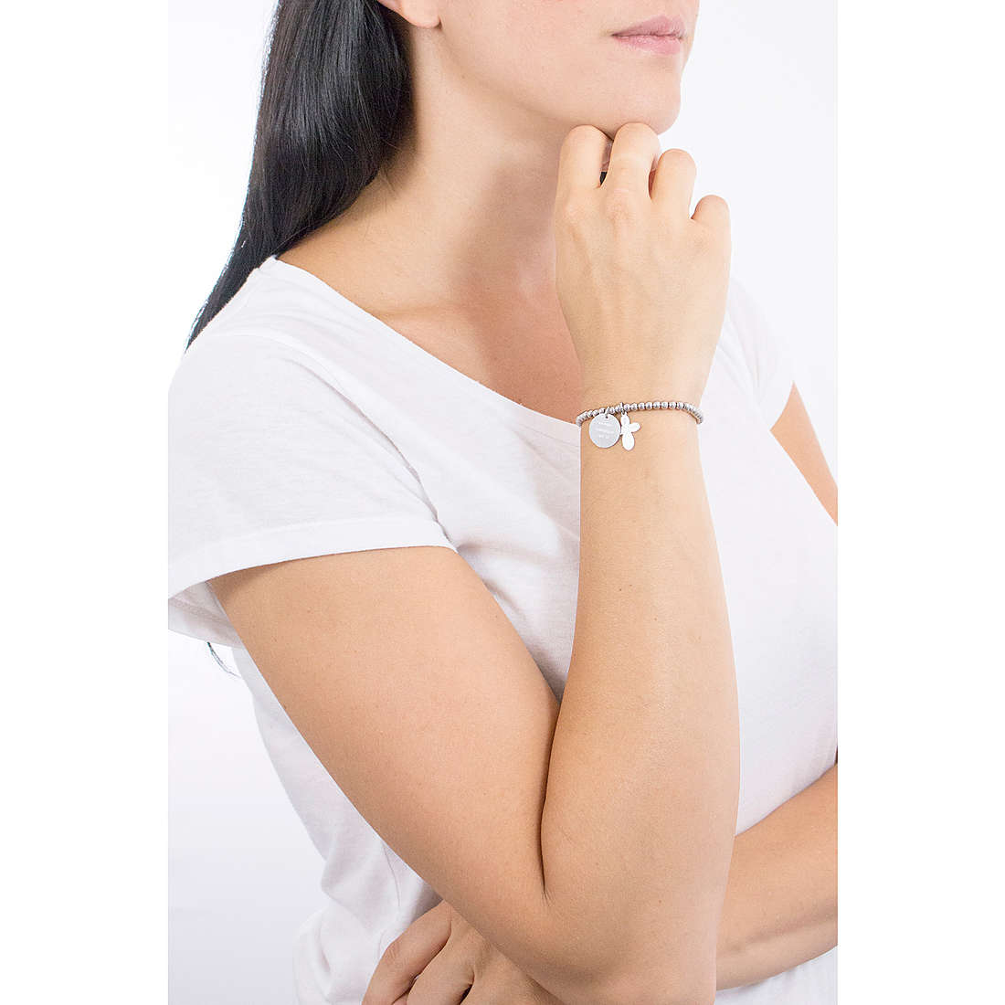 10 Buoni Propositi bracciali Momenti Indimenticabili donna B5182 indosso