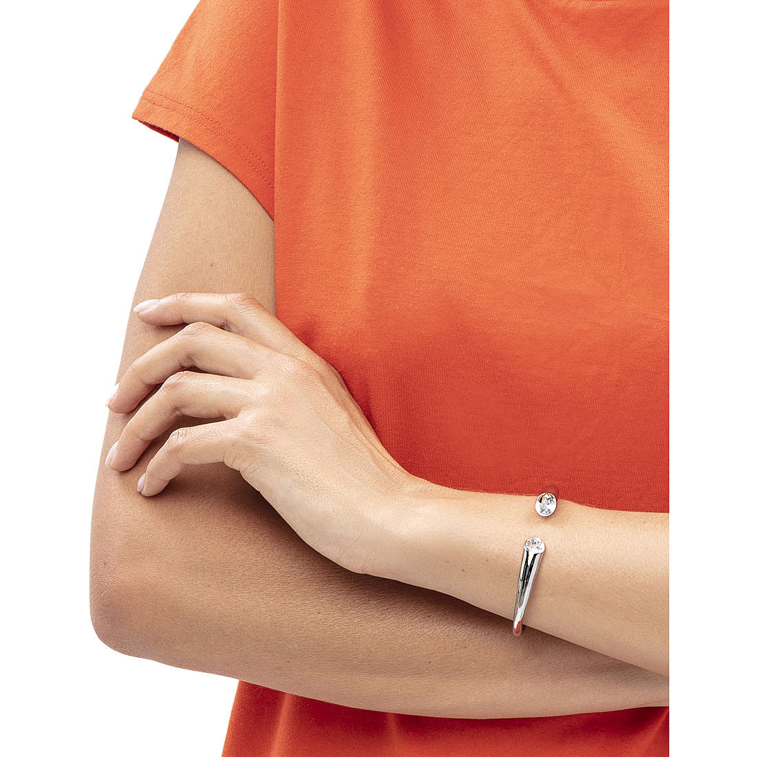 Calvin Klein bracciali Brilliant donna KJ8YMF04010S indosso