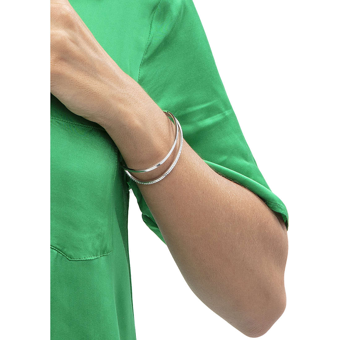 Calvin Klein bracciali Outline donna KJ6VMF04010S indosso