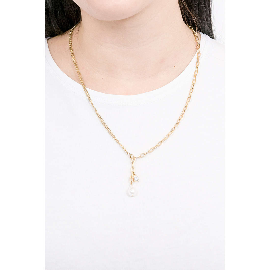 Ops Objects collane Pearl donna OPSCL-724 indosso