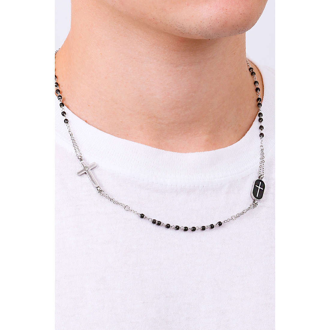 For You Jewels collane Man Style uomo N16350 indosso