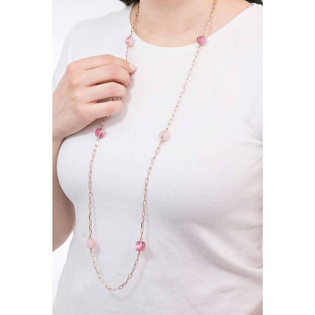 perle e pendenti Jolie chaîne avec croix Donna Accessori Gioielli Collane 