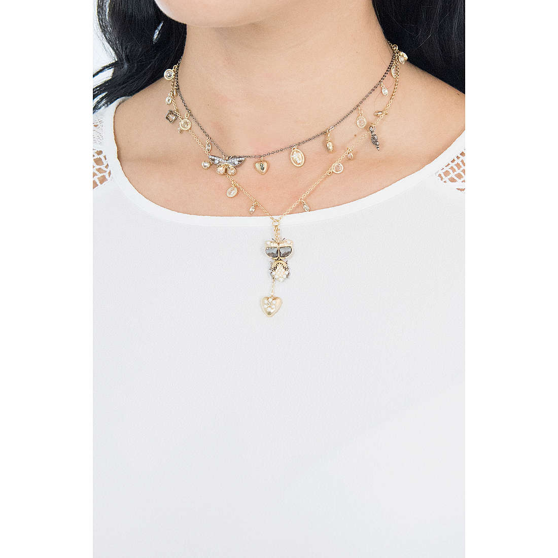 necklace woman jewel Swarovski Magnetic 5416699