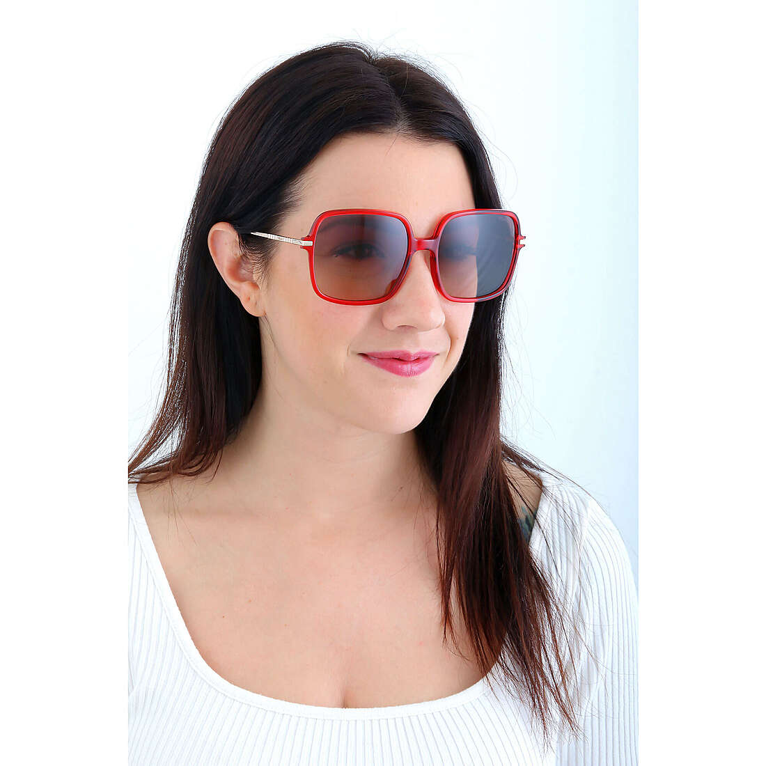 Chopard occhiali da sole donna SCH3005803GB indosso