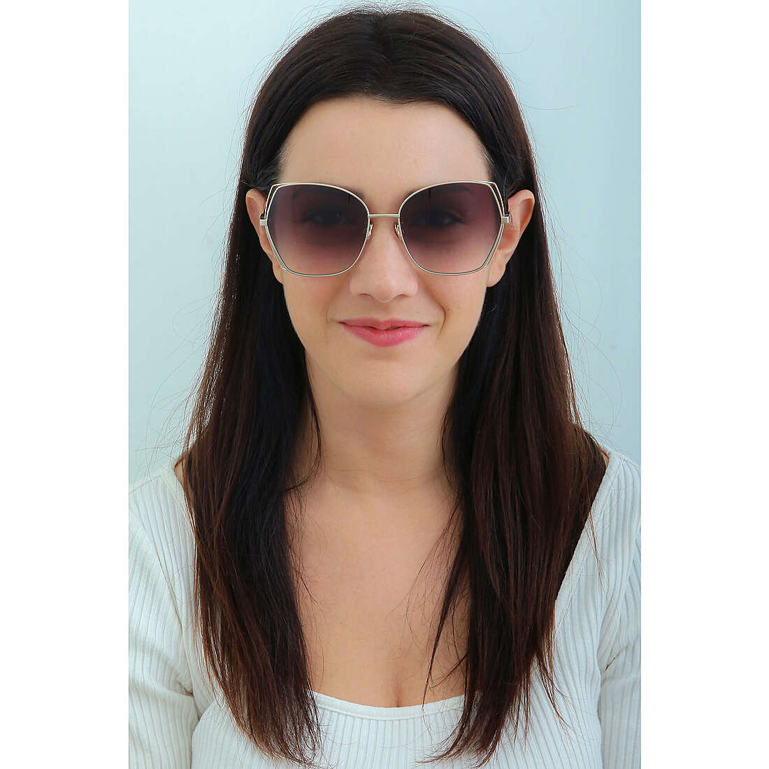 Nina Ricci occhiali da sole donna SNR3600300 indosso
