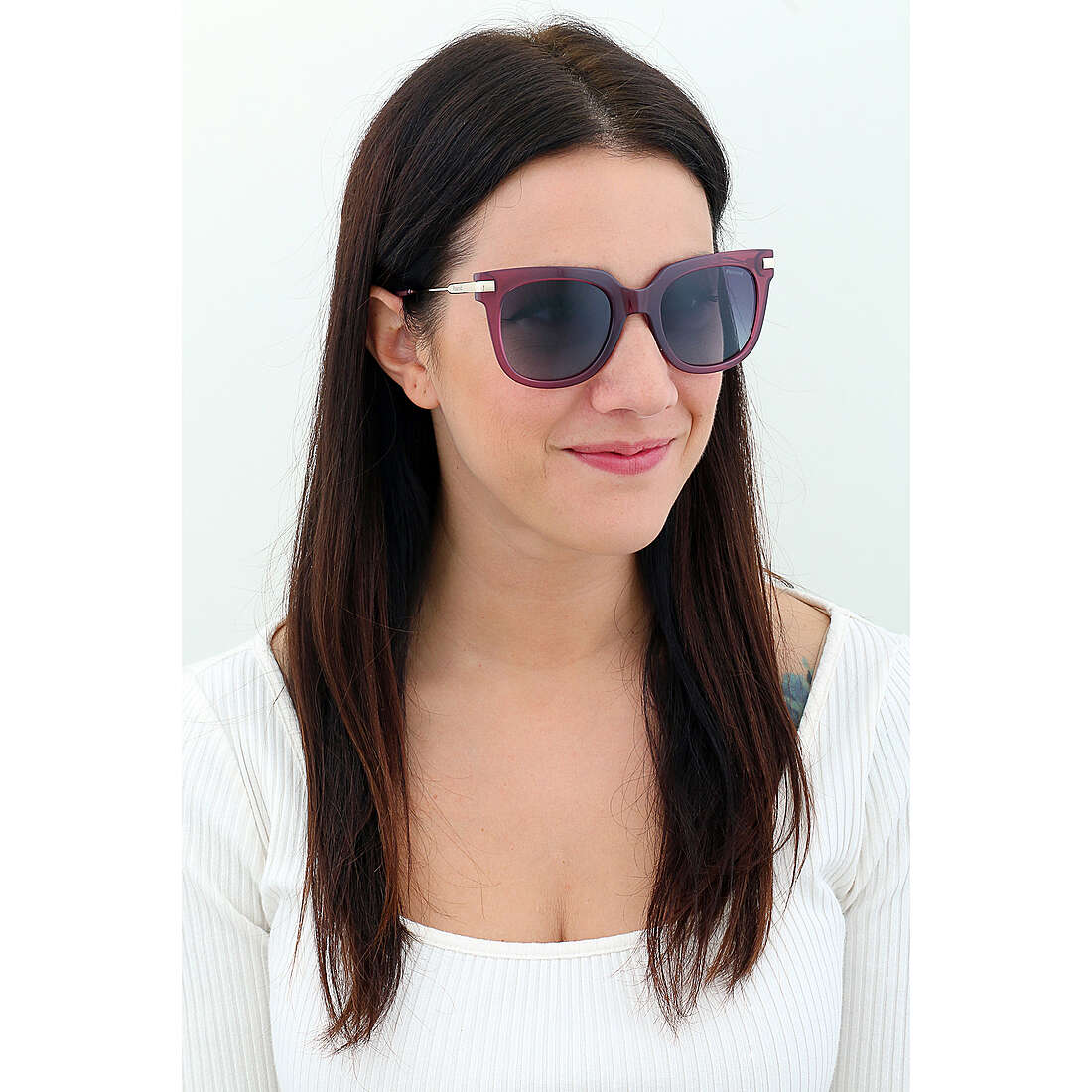 Polaroid occhiali da sole Cool donna 205142B3V51WJ indosso