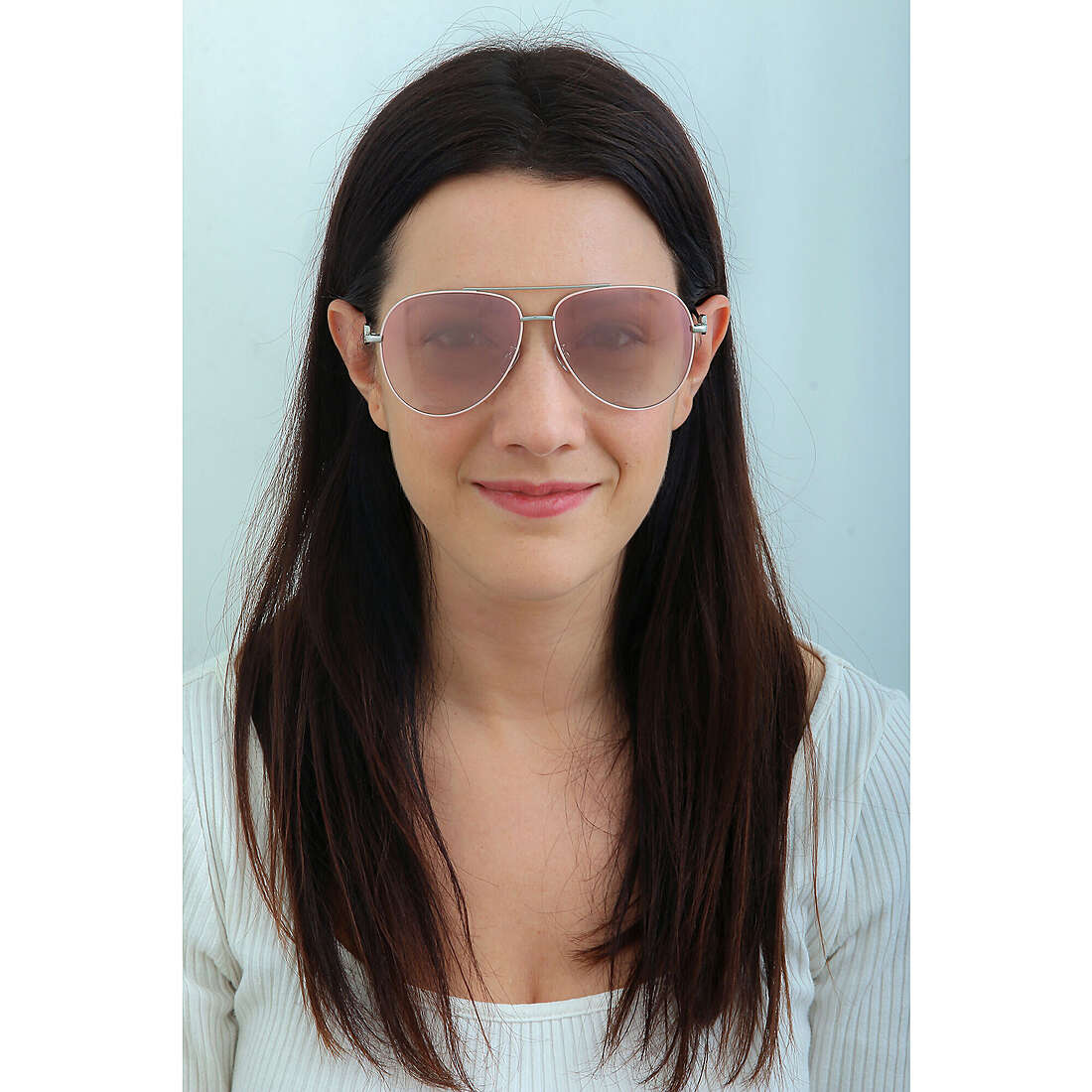 Twinset occhiali da sole donna STW005SS31G indosso