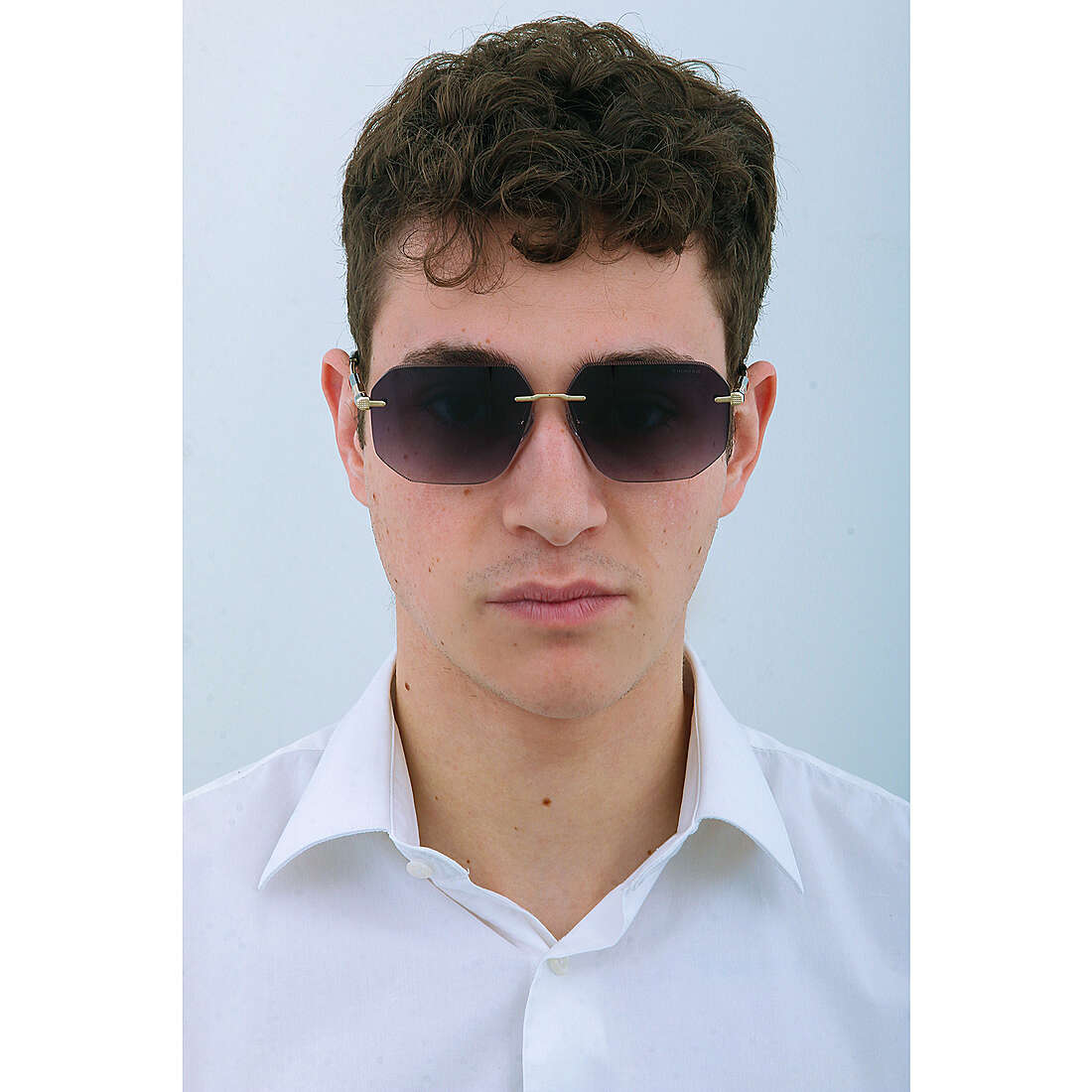 Chopard occhiali da sole uomo SCHG80600300 indosso