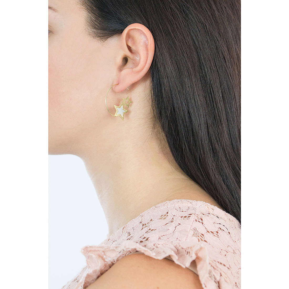 Ottaviani orecchini donna 500146O indosso