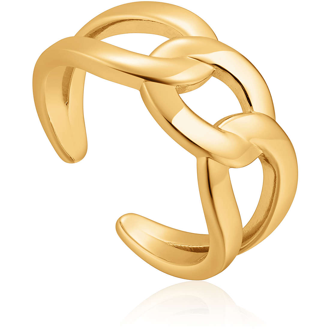 anello a fascia Ania Haie Chain Reaction gioiello donna R021-02G