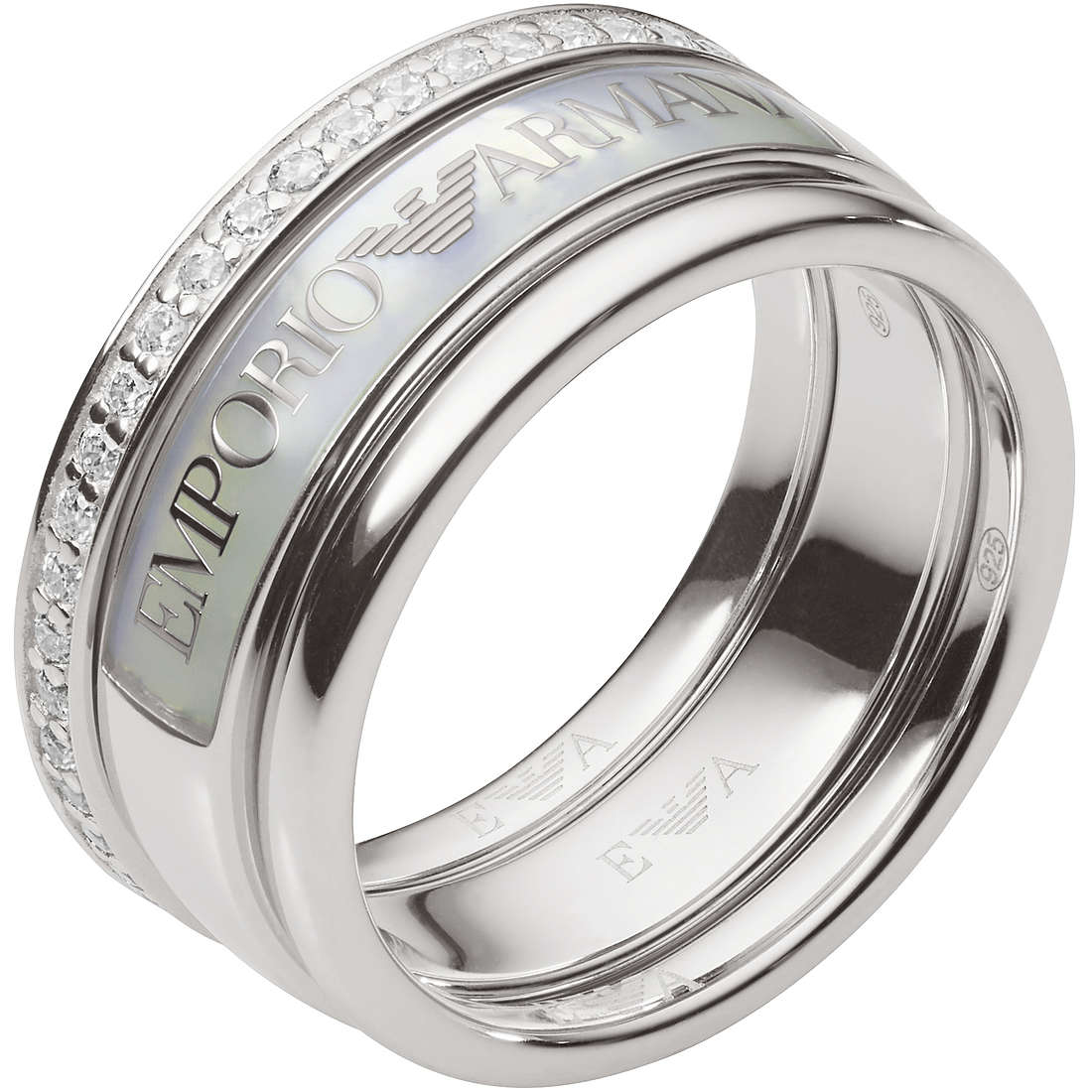 anello a fascia Emporio Armani gioiello donna EG3344040503