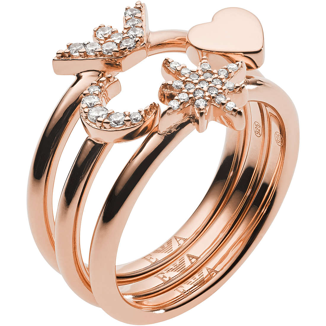anello a fascia Emporio Armani gioiello donna EG3392221505