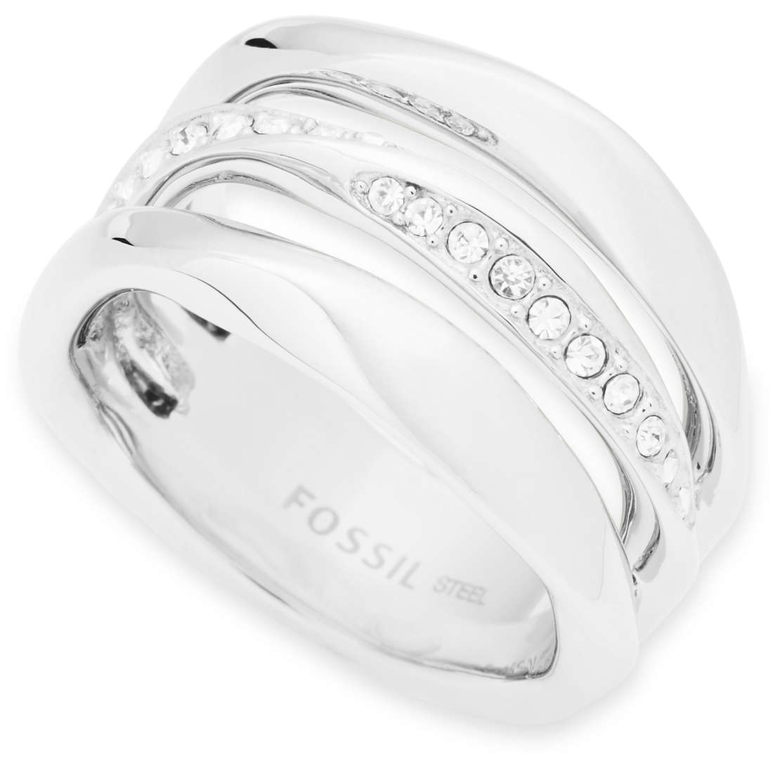 anello a fascia Fossil Classics gioiello donna JF01147040505