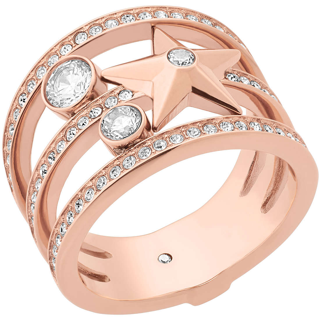 anello a fascia Michael Kors Brilliance gioiello donna MKJ6736791504