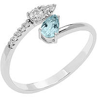 anello Diamante, Acquamarina gioiello donna Comete Gocce di stella
 ANQ 326