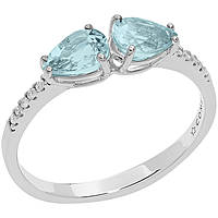 anello Diamante, Acquamarina gioiello donna Comete Gocce di stella
 ANQ 328