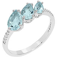 anello Diamante, Acquamarina gioiello donna Comete Gocce di stella
 ANQ 329