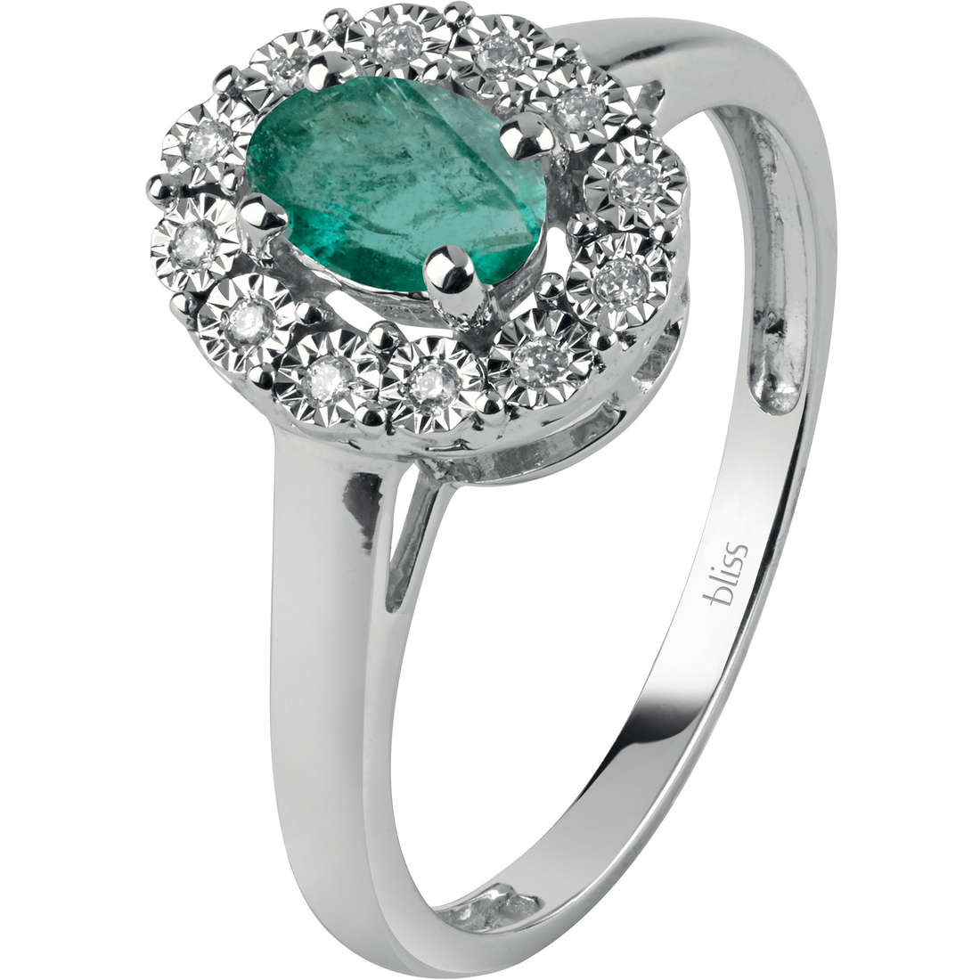 anello Diamante, Smeraldo gioiello donna Bliss Regal 20073987