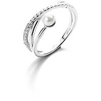 anello donna gioielli 4US Cesare Paciotti Pearls And Zircons 4UAN3428W-10