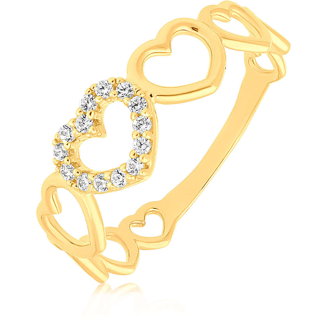 anello donna gioielli GioiaPura Oro 750 GP-S238054