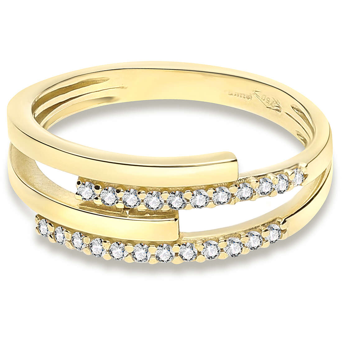 anello donna gioielli GioiaPura Oro 750 GP-S239035