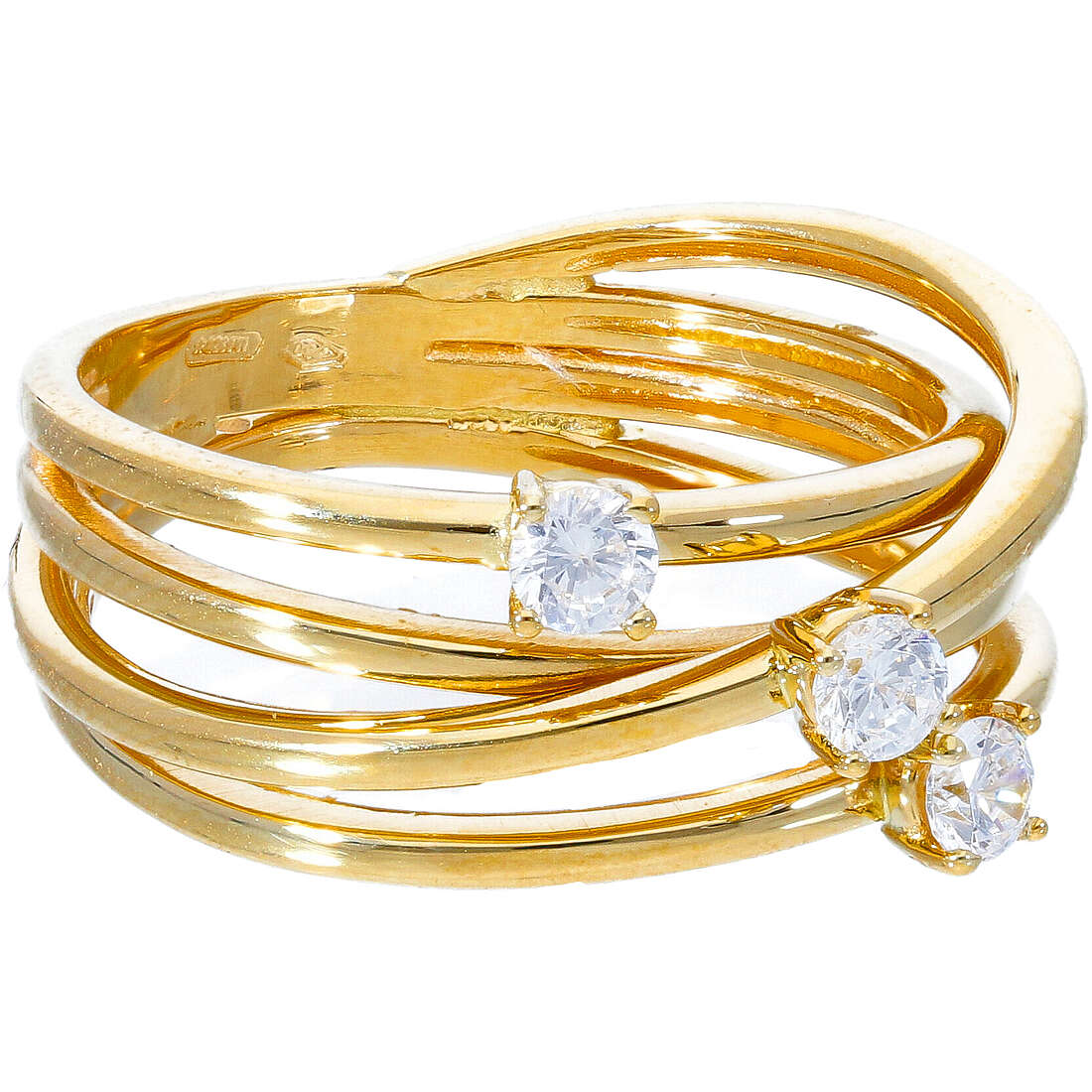anello donna gioielli GioiaPura Oro 750 GP-S243528