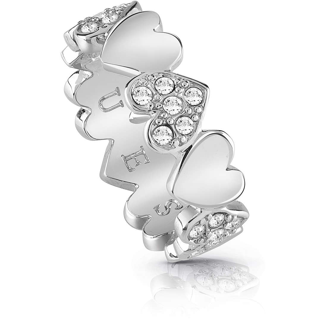 anello donna gioielli Guess Heart Bouquet UBR85024-52