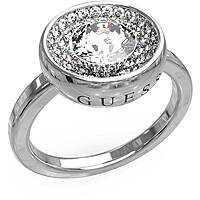 anello donna gioielli Guess Unique Solitaire JUBR03397JWRH54