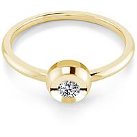 anello fidanzamento Solitario GioiaPura Oro e Diamanti GIDAN-005Y