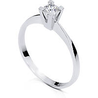 anello fidanzamento Solitario GioiaPura Oro e Diamanti GIDASAA-015W
