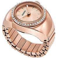 Anello orologio da dito Fossil colore Rosa ES5320