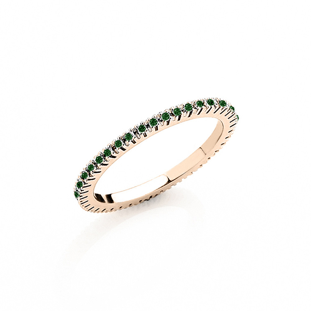 anello Smeraldo gioiello donna GioiaPura Oro e Diamanti AN-900GS-3-S-003-GI