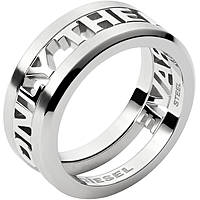 anello uomo gioielli Diesel Ring DX1332040512