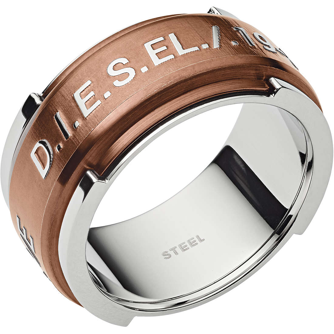 anello uomo gioielli Diesel Steel DX1097040508