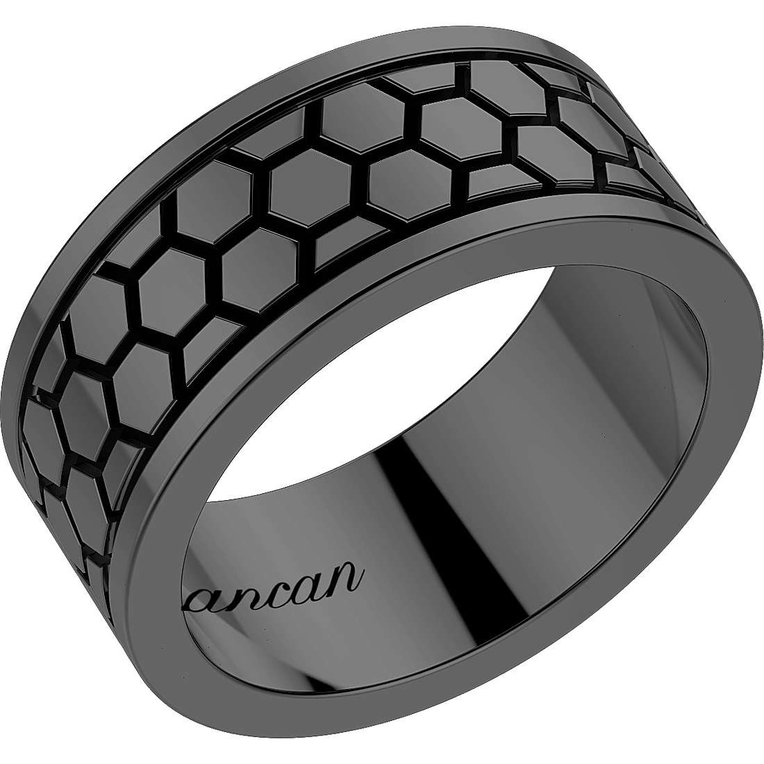 anello uomo gioielli Zancan Total Black EXA090-N-26