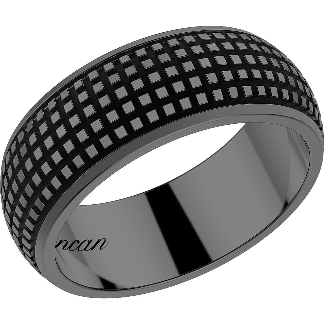 anello uomo gioielli Zancan Total Black EXA095-N-28