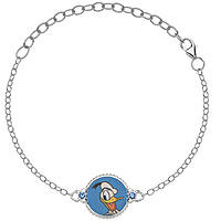 bracciale Con Charms bambino Argento 925 gioiello Disney Donald Duck And Daisy BS00022SL-P