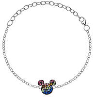 bracciale Con Charms bambino Argento 925 gioiello Disney Mickey Mouse BS00025SRML