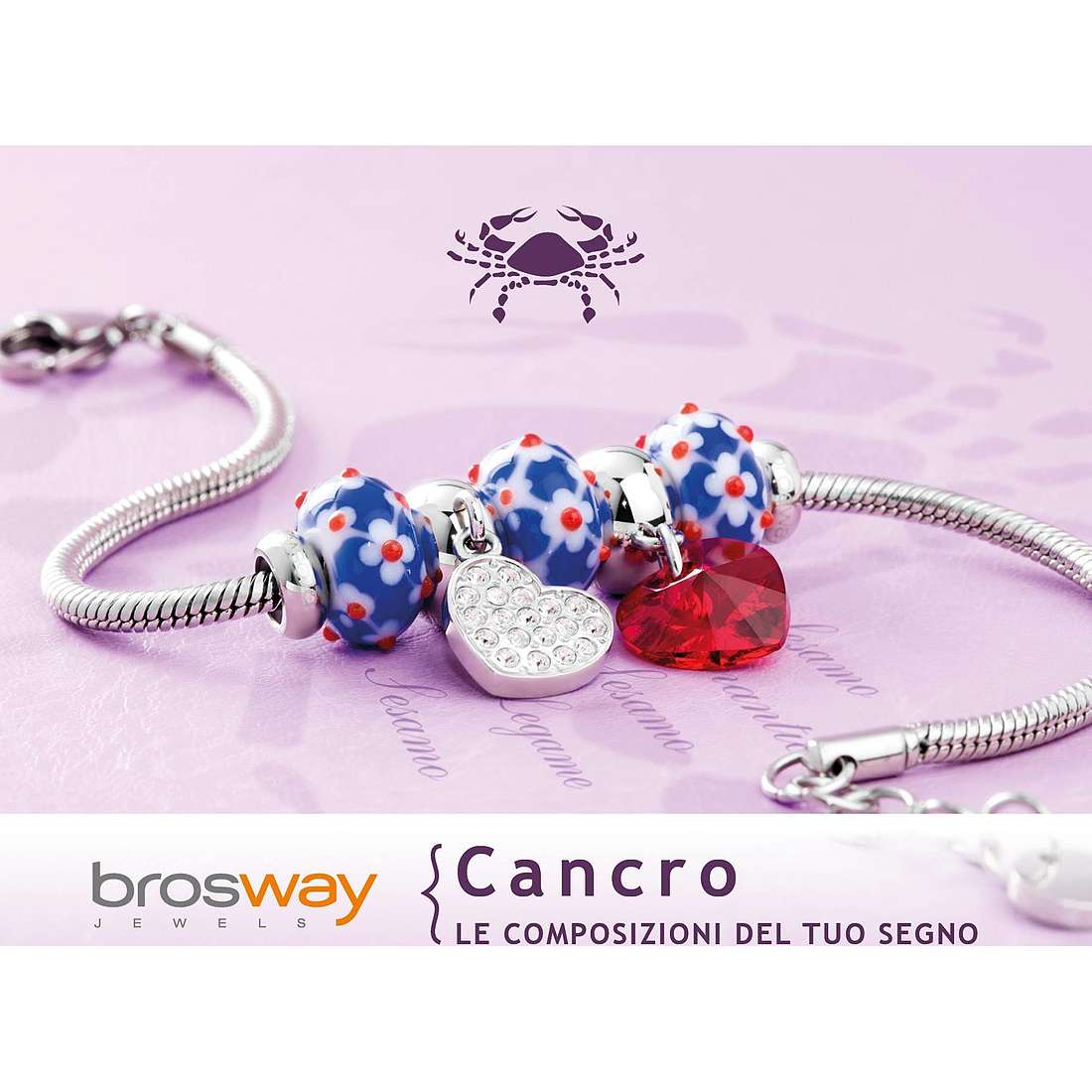 bracciale donna segno zodiacale Cancro Brosway gioiello Tres Jolie Mini BTJMZ04