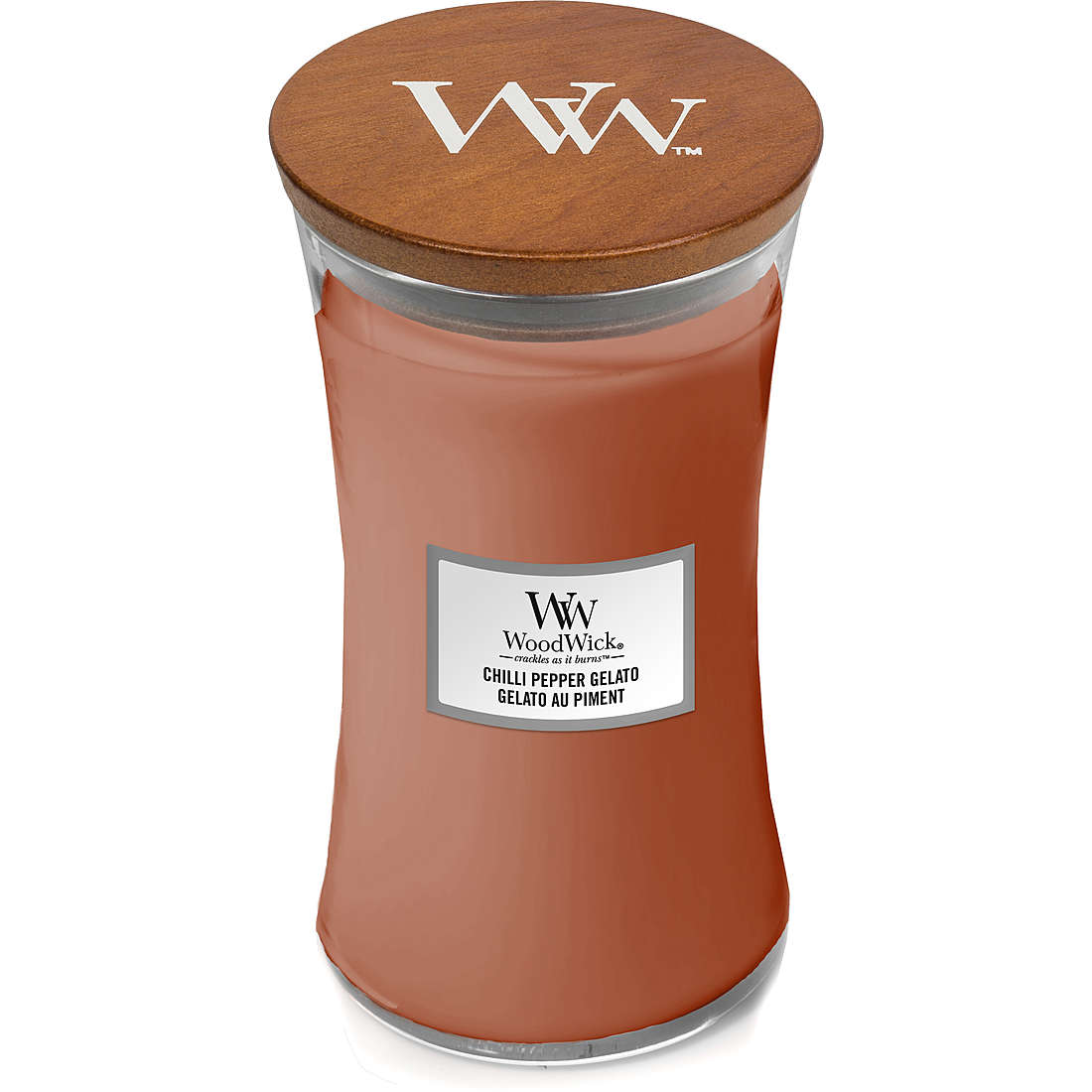 Candela WoodWick Grande colore Marrone 1681486E