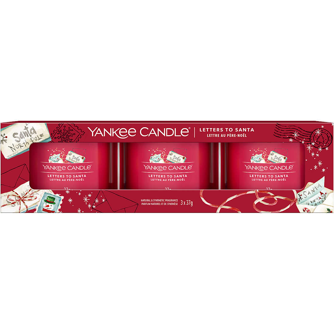 Candela Yankee Candle Box Regalo Signature colore Rosso 1701410E
