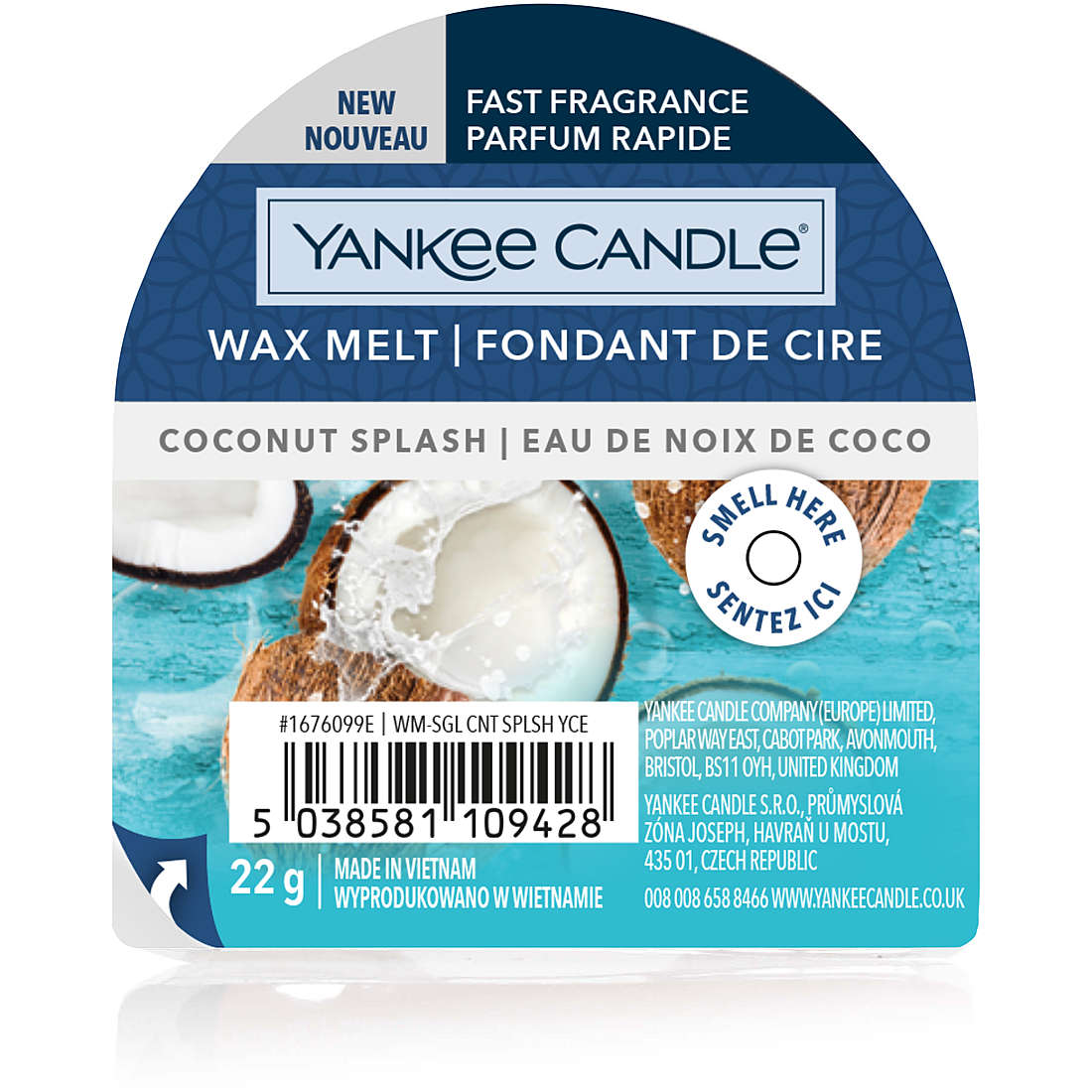 Candela Yankee Candle Cera da Fondere colore Bianco 1676099E