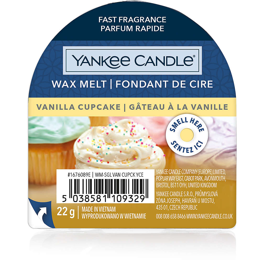 Candela Yankee Candle Cera da Fondere colore Giallo 1676089E