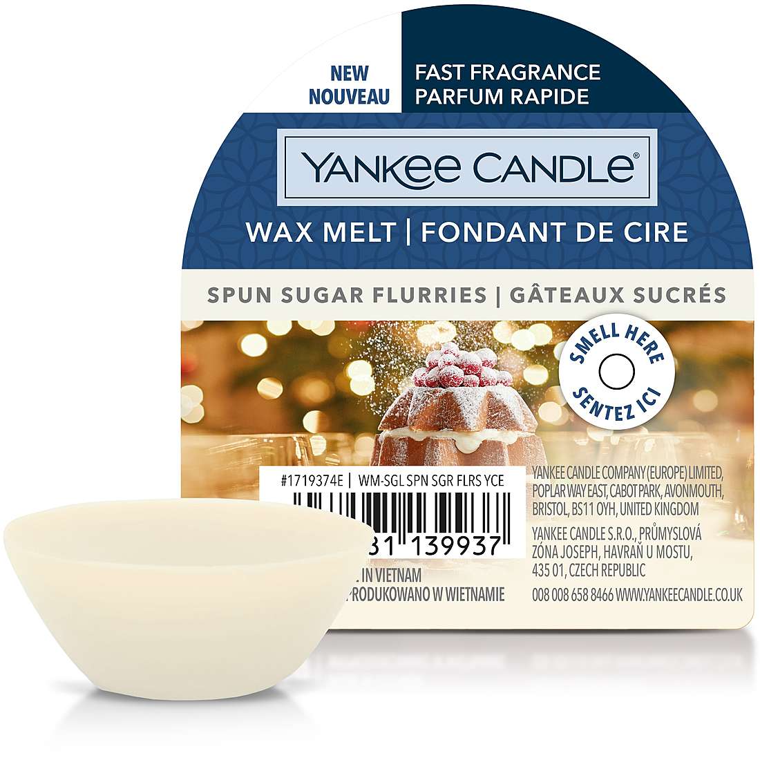 Candela Yankee Candle Cera da Fondere Snow Globe Wonderland colore Bianco 1719374E