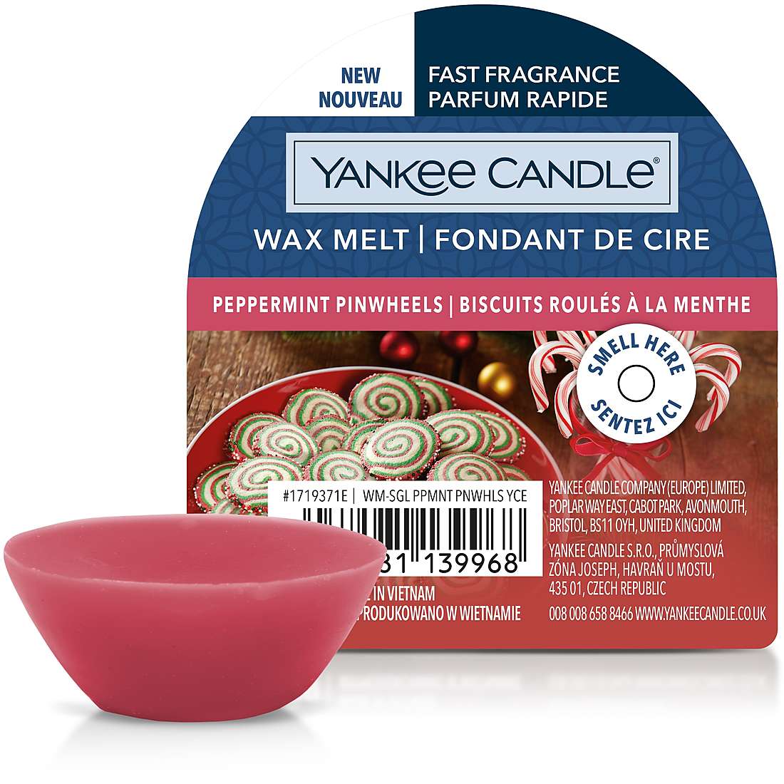 Candela Yankee Candle Cera da Fondere Snow Globe Wonderland colore Rosso 1719371E