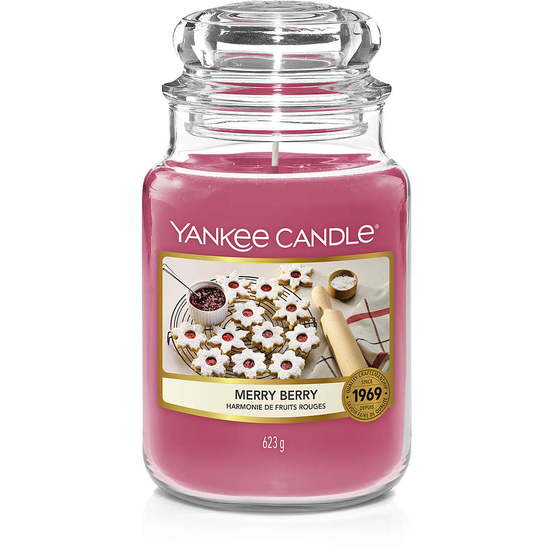 Candela Yankee Candle Giara, Grande Natale colore Rosa 1631361E