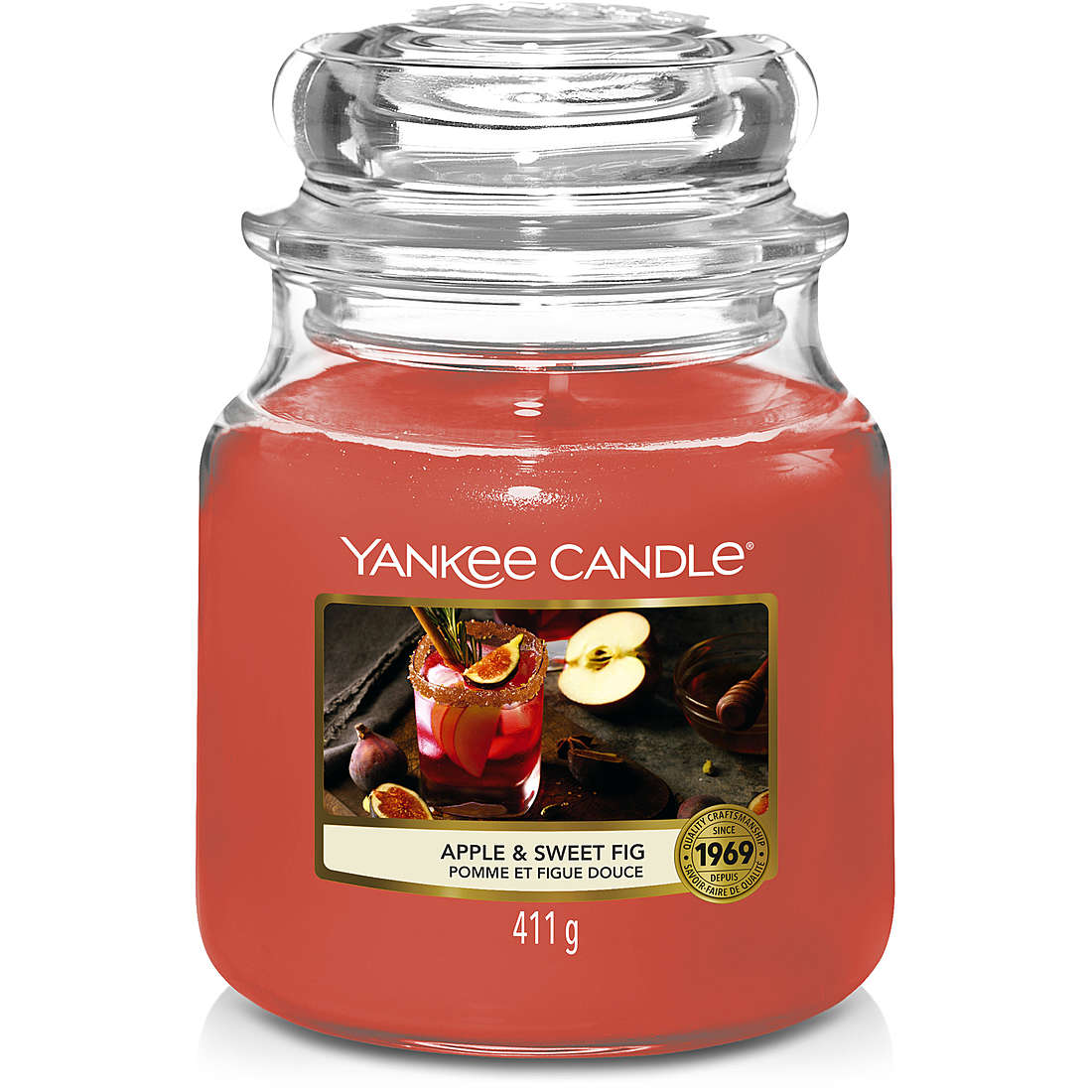 Candela Yankee Candle Giara, Media Fall in Love with YC colore Rosso 1727411E