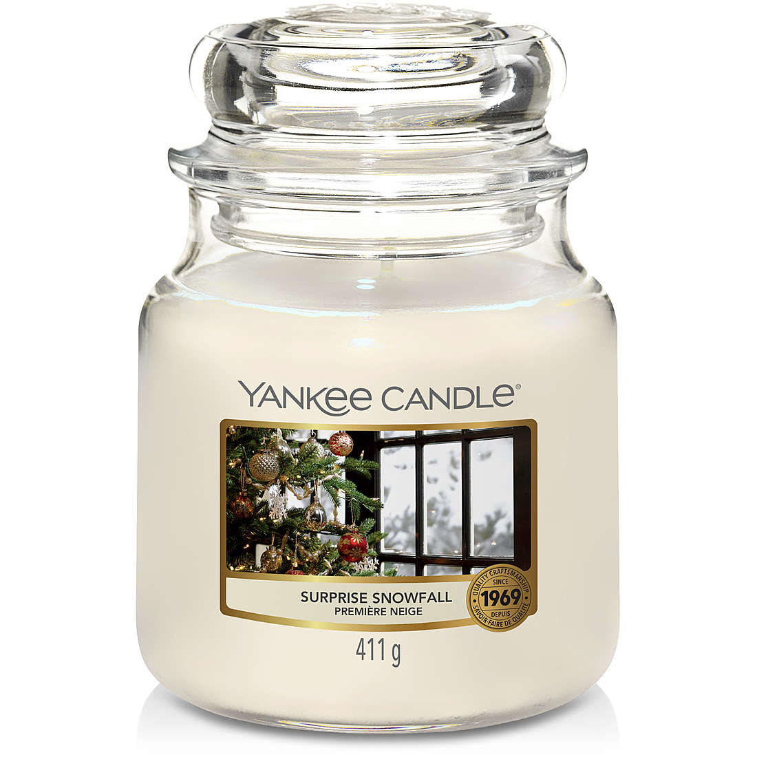 Candela Yankee Candle Giara, Media Natale colore Bianco 1629497E