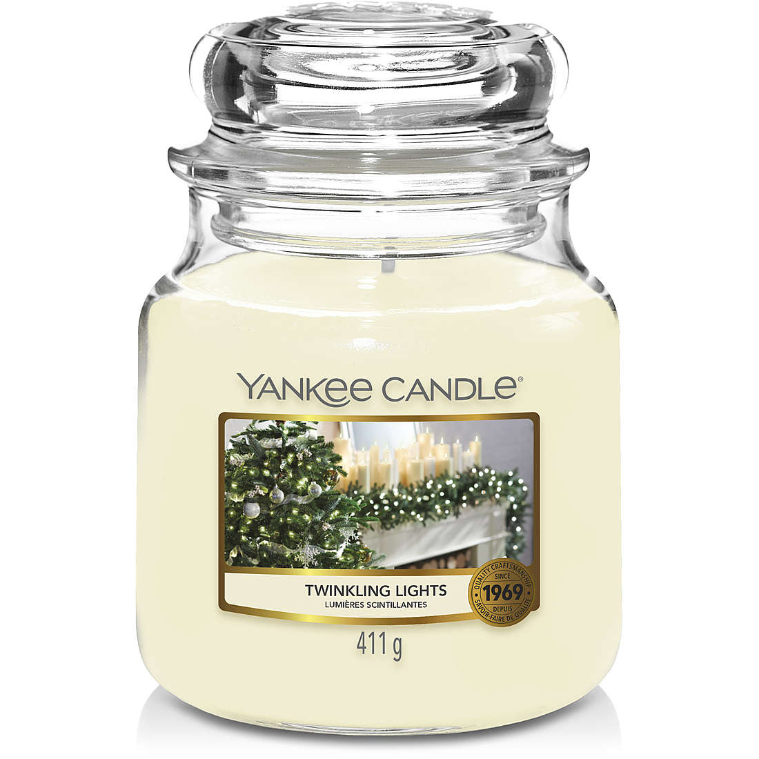 Candela Yankee Candle Giara, Media Natale colore Bianco 1631373E